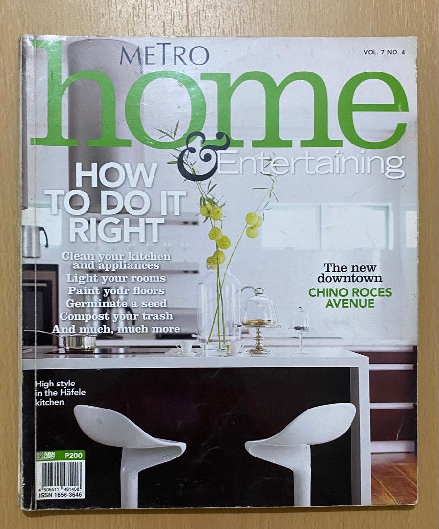 Preloved Metro Home Magazine (Category: Magazines) located in General Santos City (Dadiangas). Submitted by vanjeli12324015 (Listing ID 1304703475, Image 1). Description: - Complete pages and readable - With minor issues (sign of usage) - As is where is Please PM for more details. .