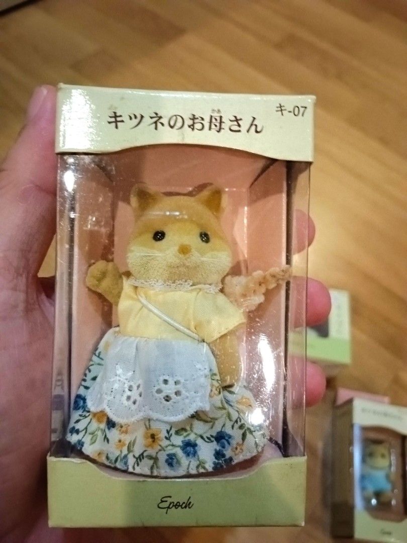 Rare vintage 2002 Sylvanian Families Epoch Honey Fox Slydale Family Family Japan Version MISB new sold separately Hobbies Toys Toys Games on Carousell