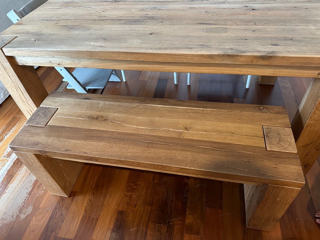 Restoration Hardware Dining Table and Bench
