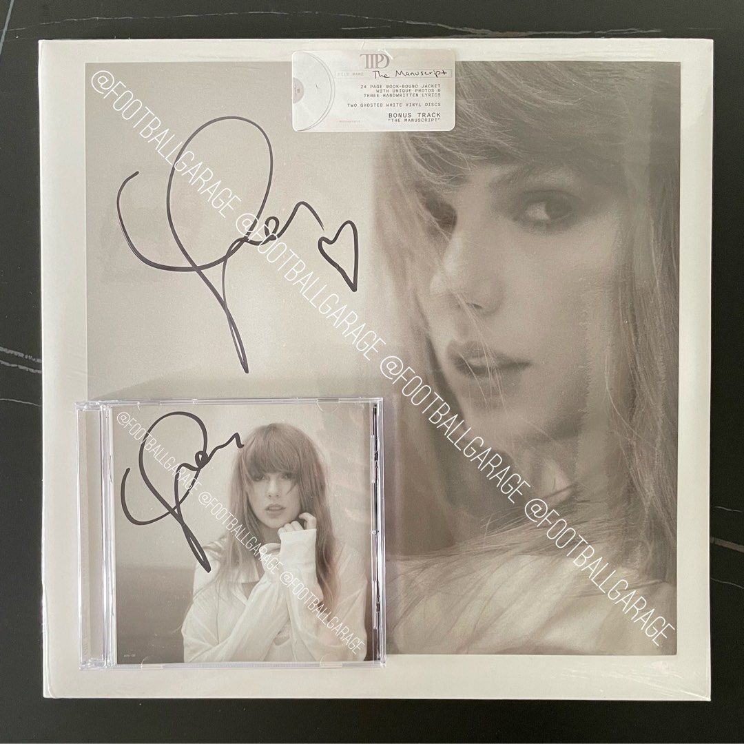 [Signed/Autographed Memorabilia] Taylor Swift Signed/Autographed The Tortured Poets Department