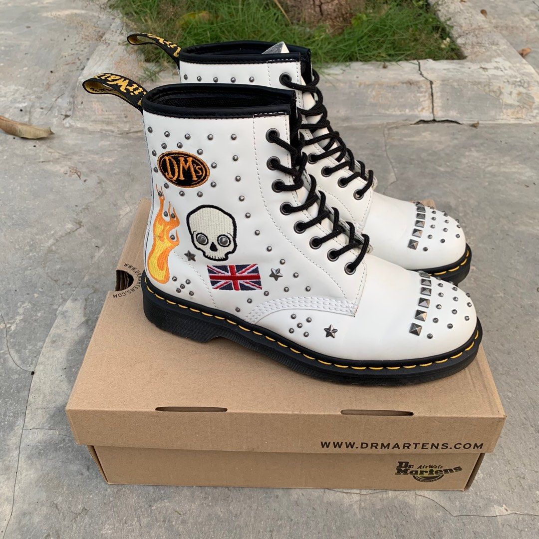 Dr martens rockabilly white top