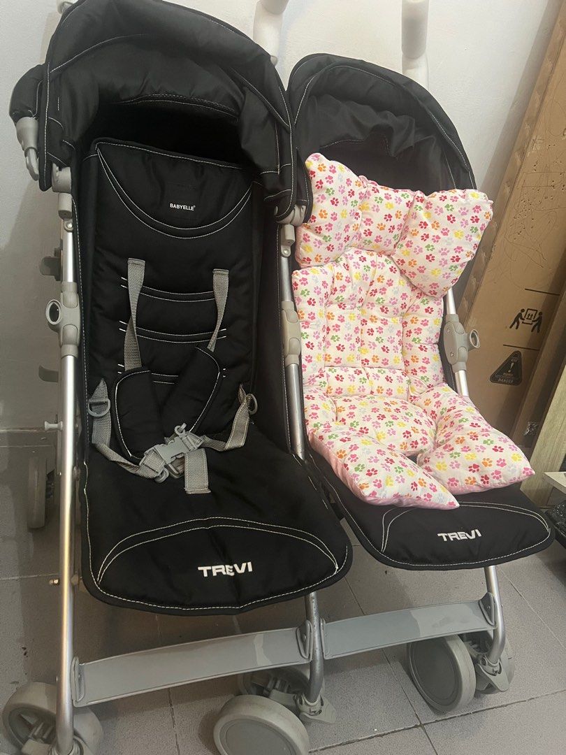 Stroller Bayi Kembar Stroller Baby Twin Stroller Merk Baby Elle Trevi