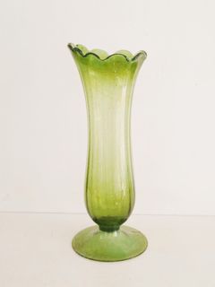 Tall Depression Glass Vase, 14inches
