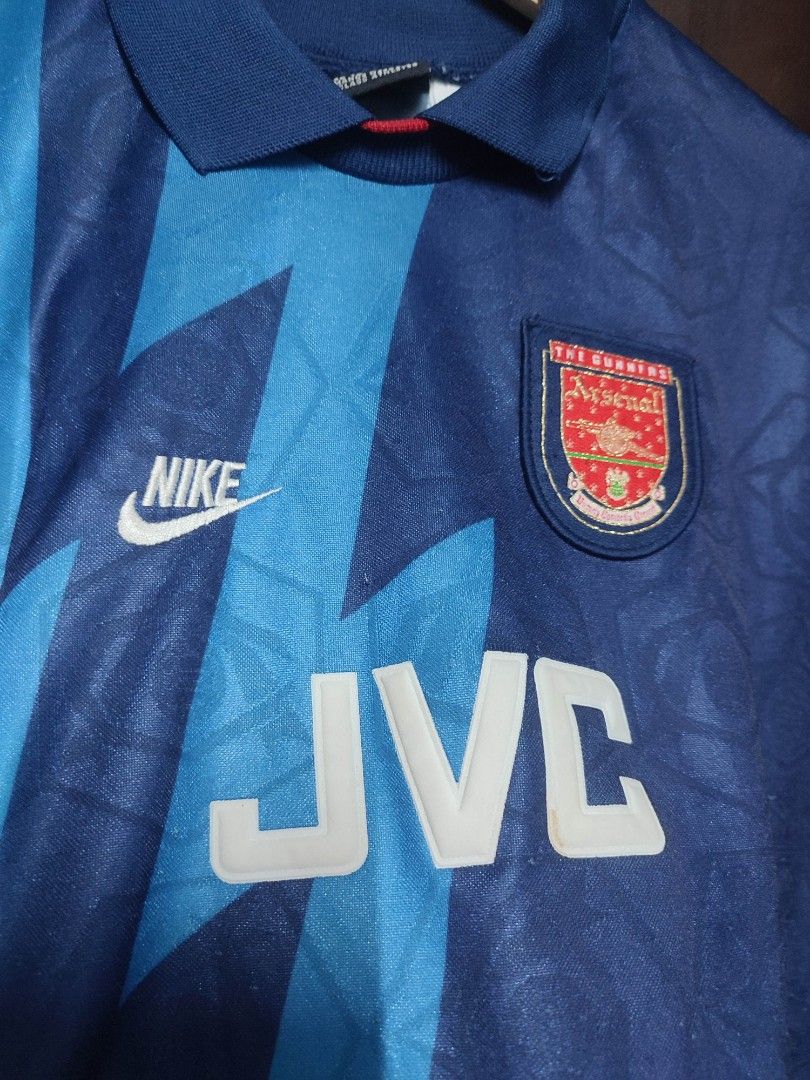 Vintage Arsenal Jersey JVC Nike, Men's Fashion, Tops & Sets