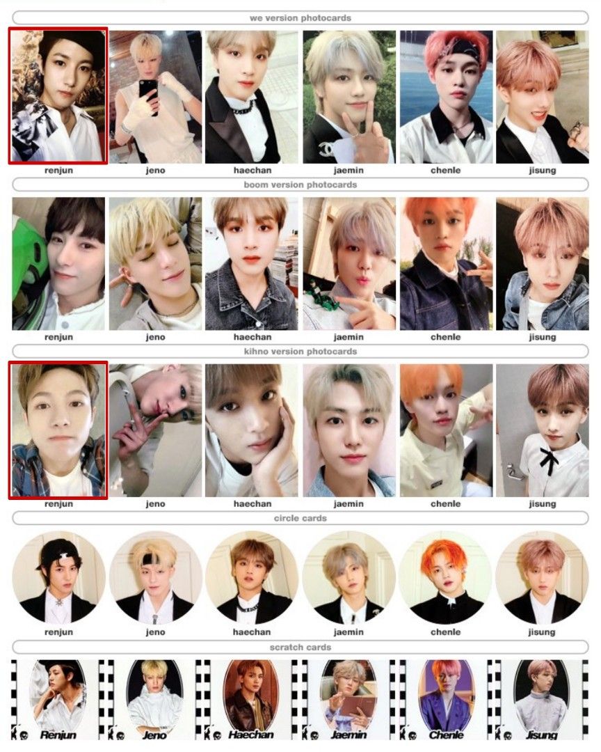WTTWTSWTB] NCT DREAM WE BOOM PHOTOCARDS & INSERTS, Hobbies & Toys,  Memorabilia & Collectibles, K-Wave on Carousell