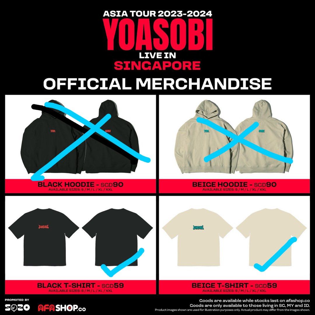Yoasobi 2024 Asia Live Tour: T-Shirt, Hobbies & Toys