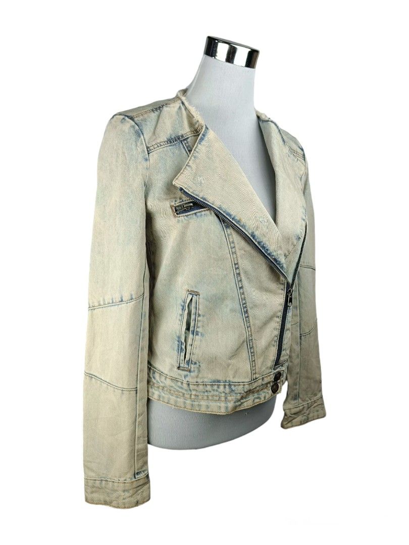 Zara Trafaluc Premium Wash Denim Jacket