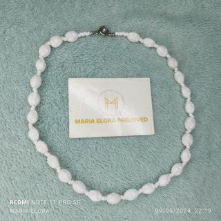 💯% Original White Ingraved Choker Necklace ACC88MAY1524