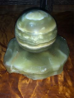 Afghan Jade/Green Onyx stone display