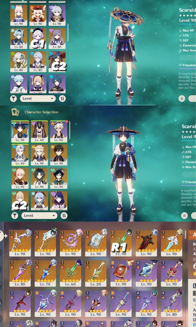 COMPTE GENSHIN IMPACT eu AR34 Avec Venti Négociable EUR 25,00 - FR