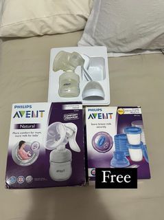Avent manual breast pump with free milk storage