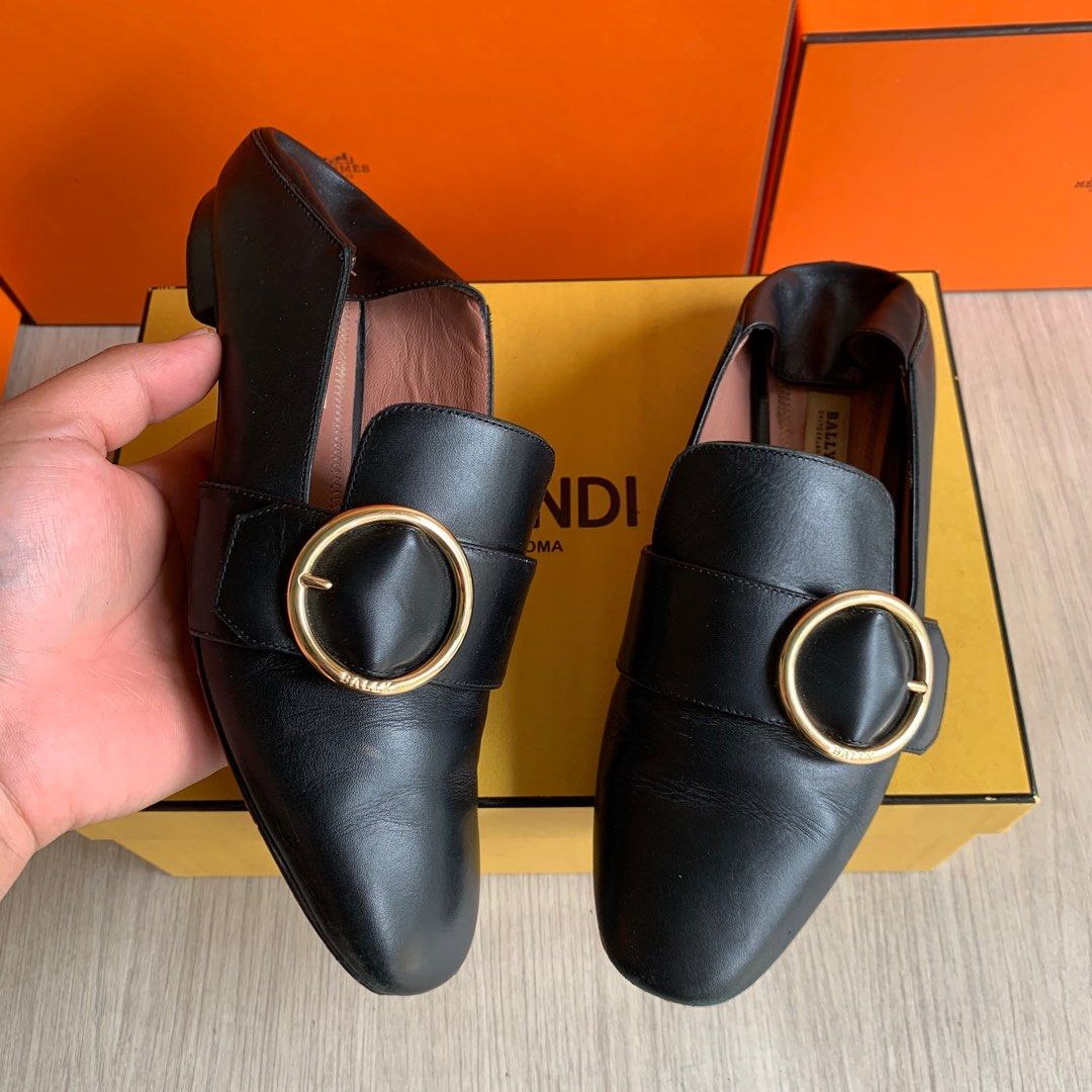 Bally Authentic Lottie Leather Loafer black size 37 Fesyen Wanita Sepatu di Carousell