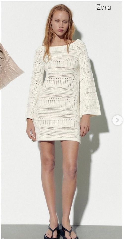 white christmas dresses Zara Rose Crochet Maxi Dress
