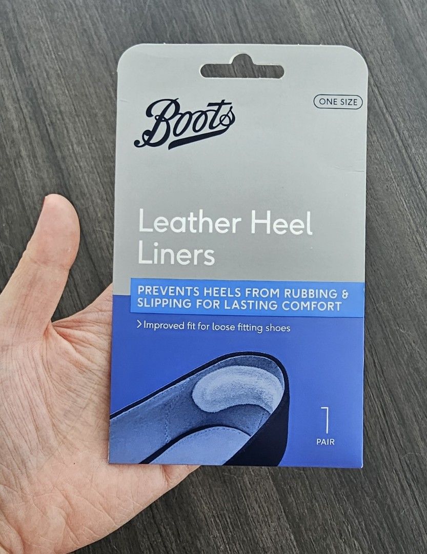 Boots Leather Heel Liners One Size 1 Pair unisex Everything Else on Carousell