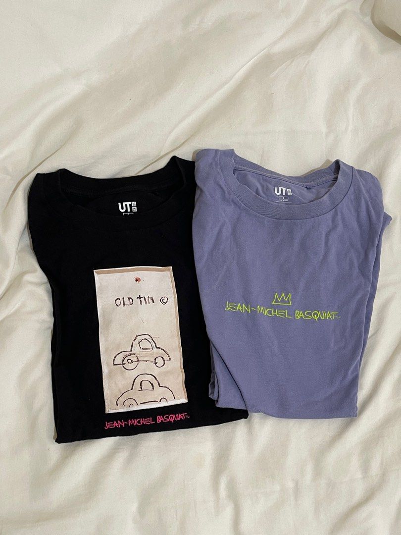 BUNDLE: Uniqlo Jean-Michel Basquiat Shirts Small (Category: Shirts) located in Manila. Submitted by declutter_with_m3 (Listing ID 1304822681, Image 1). Description: thick cotton material, great fit rfs: decluttering MoP: Gcash/BDO lalamove/gogoxpress.