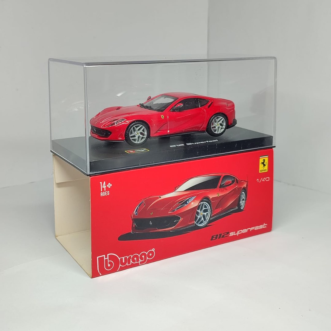 BURAGO 1 43 FERRARI 812 SUPERFAST RED Hobbies Toys Toys Games on Carousell