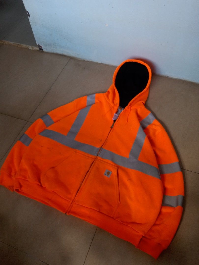 Carhartt high visibility hoodie clearance
