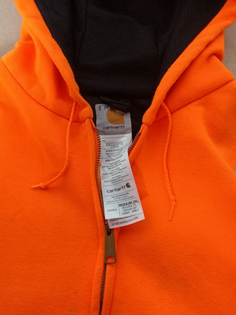 Carhartt high visibility reflective hoodie Men s Fashion Coats Jackets and Outerwear on Carousell