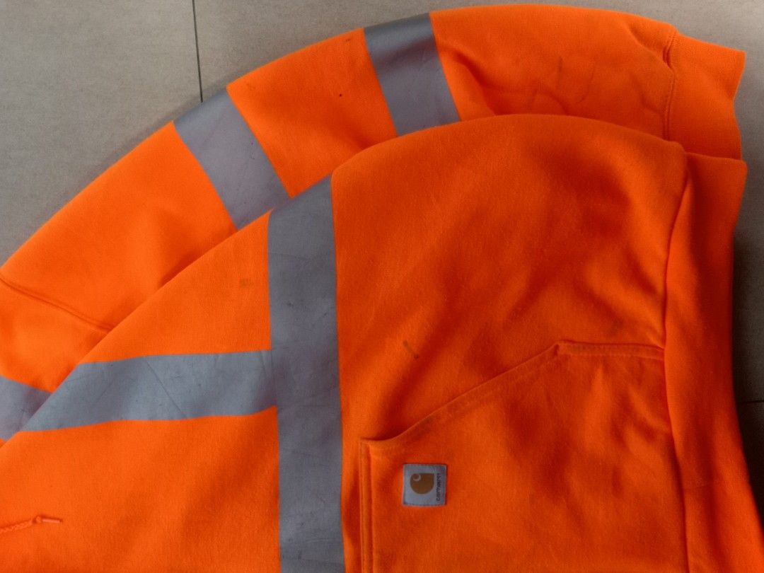 Carhartt high visibility reflective hoodie Men s Fashion Coats Jackets and Outerwear on Carousell