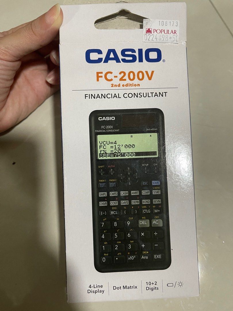 Fc 200v calculator clearance