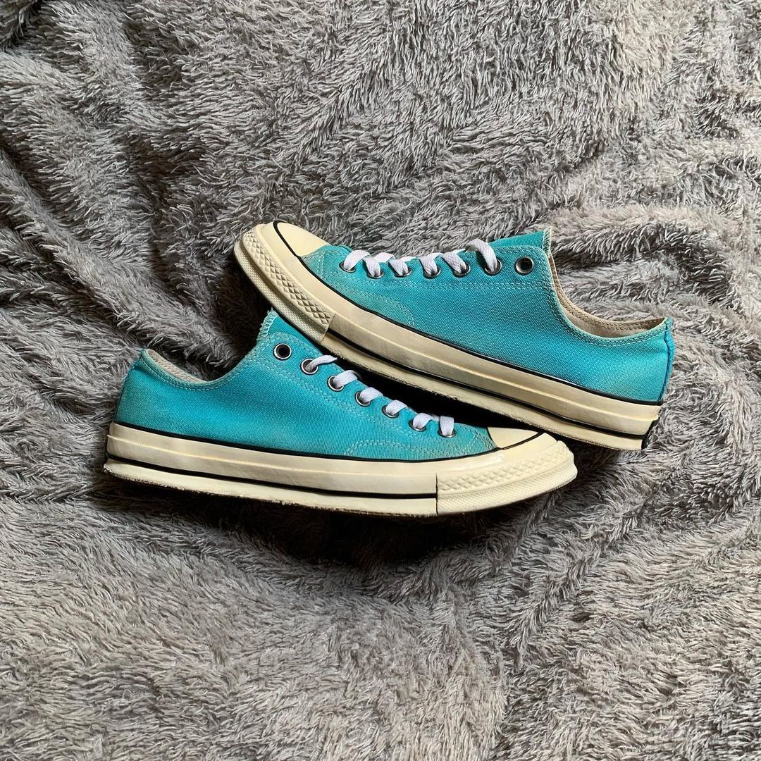 Converse CT 70s OX Rapid Teal Black Egret Original Unisex 43