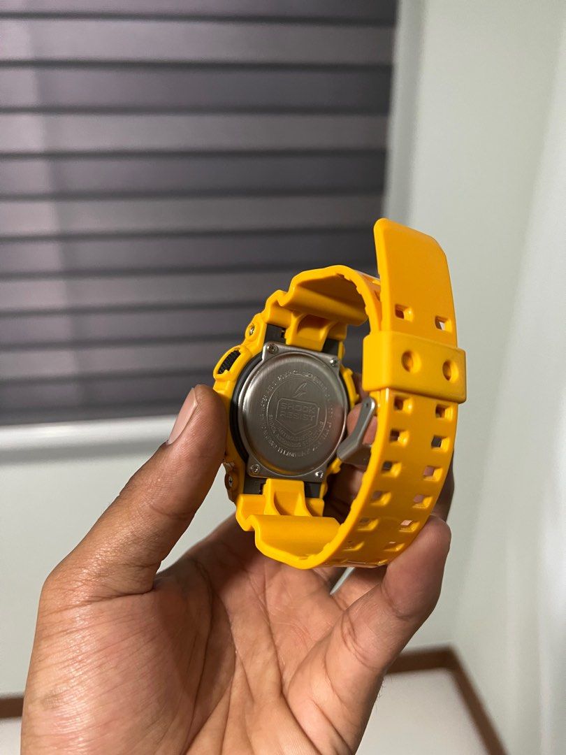 G Shock GA 100 Yellow