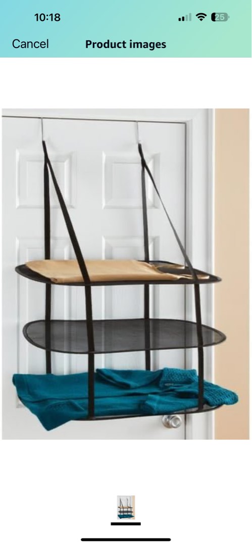 Greenco 3 Tier Over The Door Folding Drying Rack