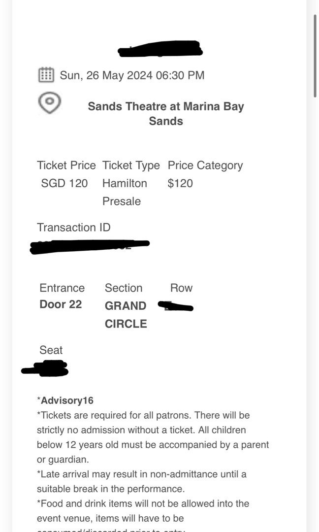 Hamilton presale tickets discount