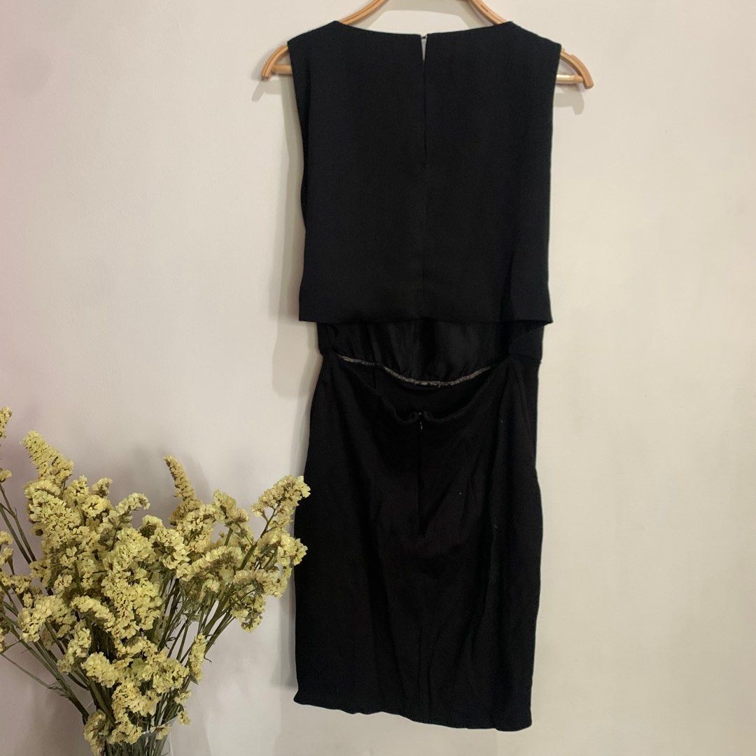 H&M USA Black Embroidered Dress, Women's Fashion, Dresses & Sets, Dresses  on Carousell