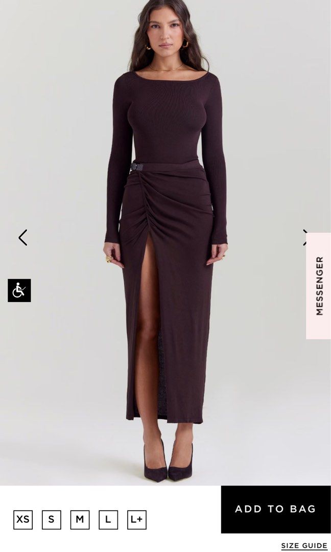 House of cb set inoe top and lilas skirt bodysuit and maxi skirt