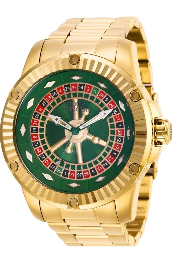 Invicta Specialty Casino Automatic Green Dial Men s Watch 28710 Men s Fashion Watches Accessories Watches on Carousell