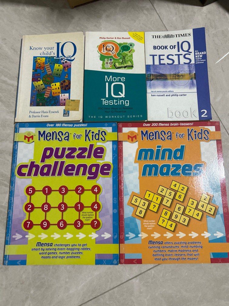 IQ and Mensa for kids, Hobbies &amp; Toys, Books &amp; Magazines, Textbooks on Carousell