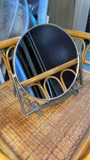 JAPAN 8” SOLID WROUGHT IRON FACE MIRROR