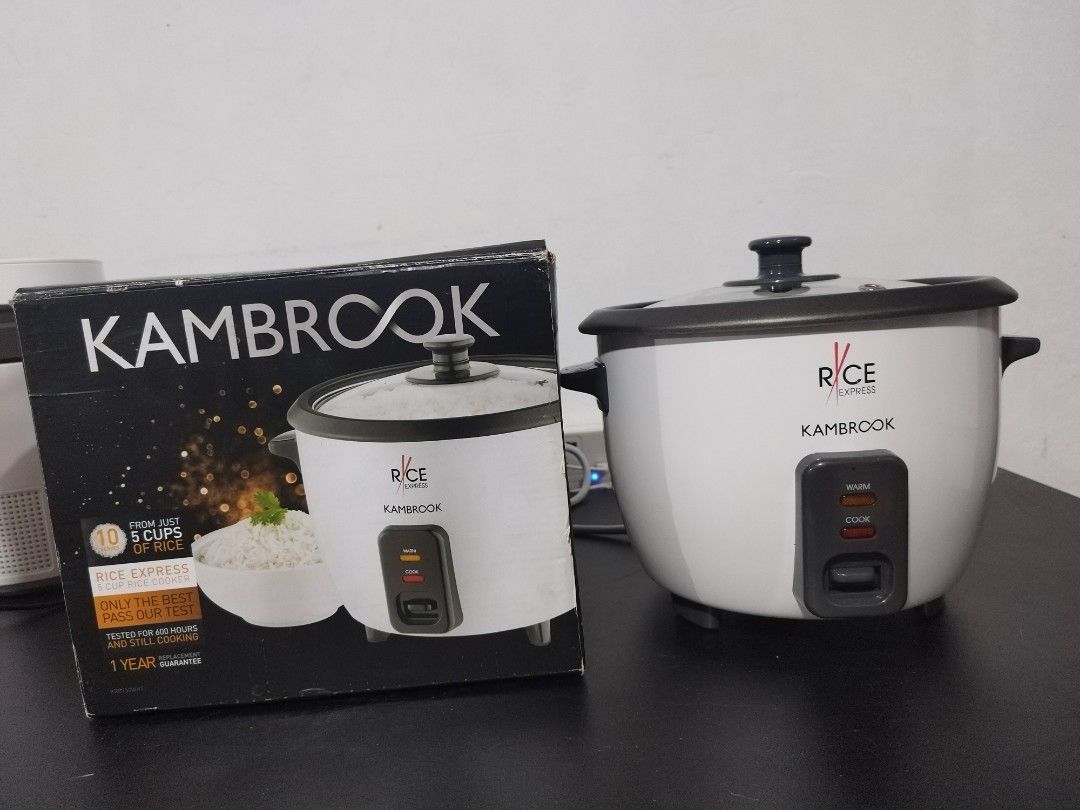 Kambrook Rice Express 5 Cup Rice Cooker (Category: Cookers) located in Taytay. Submitted by mikz_1303 (Listing ID 1304872996, Image 1). Description: Kambrook Rice Express 5 Cup Rice Cooker Mall Pullout Use as display unit With box 220V Php 1,500 Pm me for more info...