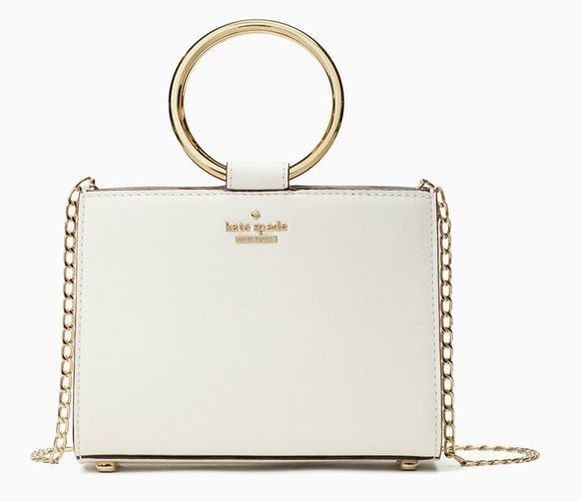 KATE SPADE White Rock Road Mini Bag (Category: Luxury Bags & Wallets) located in Cebu City. Submitted by declutteringloved (Listing ID 1304890889, Image 1). Description: 💌 Message if you have any questions! ✔️ Peeling interior but exterior is fine, interior defects can’t be seen from outside. Can just have the inside redone. AUTHENTIC 💯 ✔️ Retails for about 15k ✔️ Such a perfect clutch/formal bag 💓 can be used for daily wear as well! ✔️ Has de