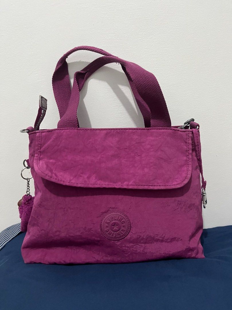 Kipling Women s Enora Handbag Dark Fushia Women s Fashion Bags Wallets Shoulder Bags on Carousell
