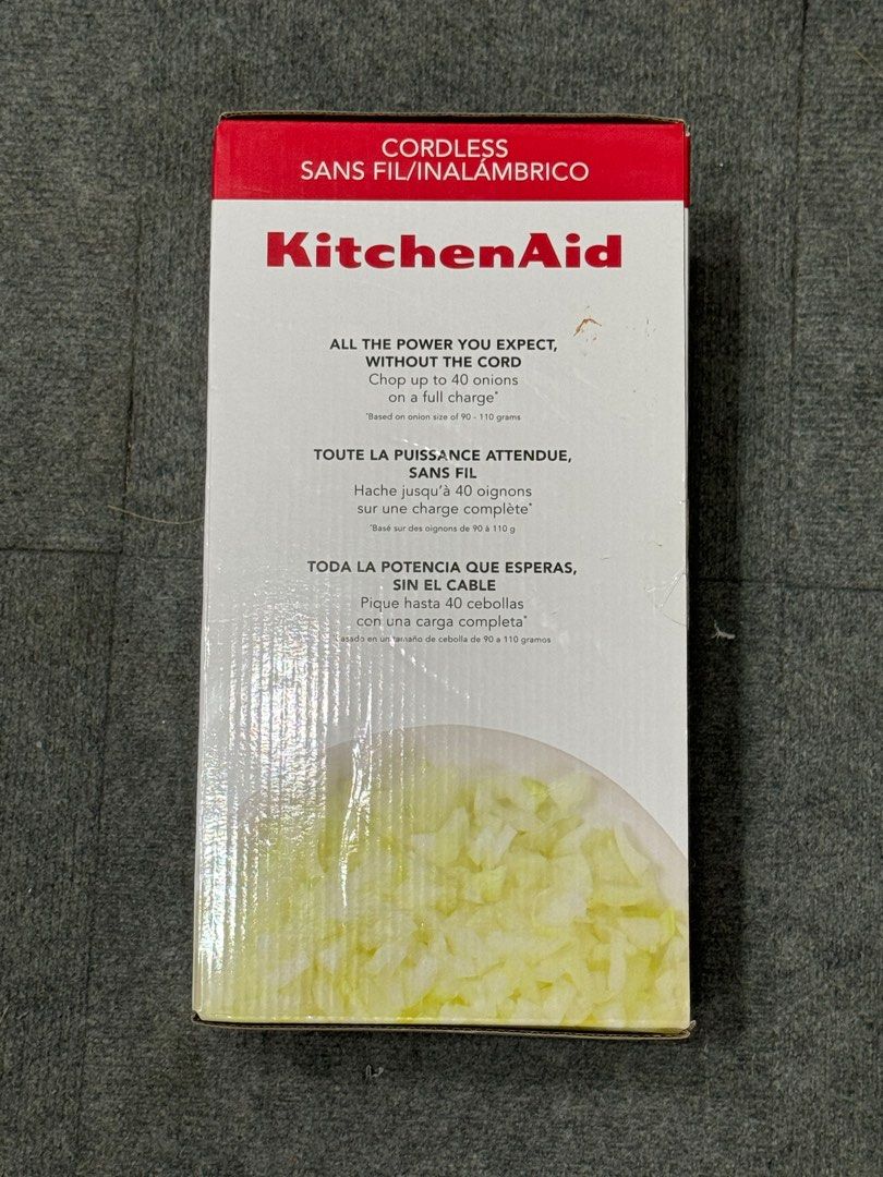 Kitchen Aid Cordless Chopper (Category: Other Kitchen Appliances) located in Manila. Submitted by sheelanahelyyy (Listing ID 1304873434, Image 2). Description: Kitchen Aid Cordless Chopper ORIGINAL ‼️ BRAND NEW ‼️ SEALED ‼️ 11,000 ONLY ‼️ 13,995 SRP ‼️.