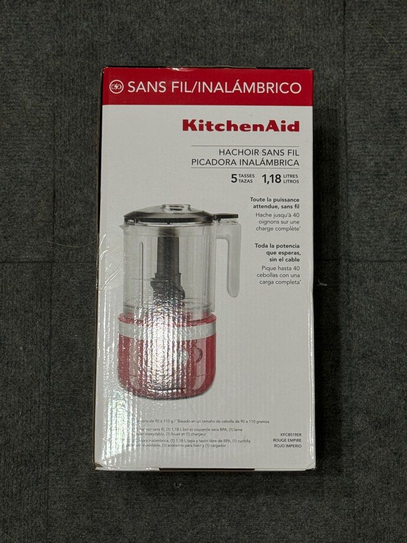 Kitchen Aid Cordless Chopper (Category: Other Kitchen Appliances) located in Manila. Submitted by sheelanahelyyy (Listing ID 1304873434, Image 3). Description: Kitchen Aid Cordless Chopper ORIGINAL ‼️ BRAND NEW ‼️ SEALED ‼️ 11,000 ONLY ‼️ 13,995 SRP ‼️.