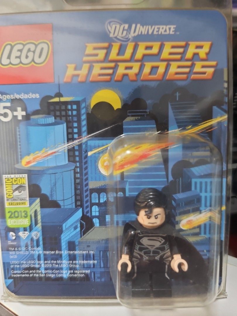 Lego Rare 2013 SDCC Black Suit Superman Hobbies Toys Toys Games on Carousell