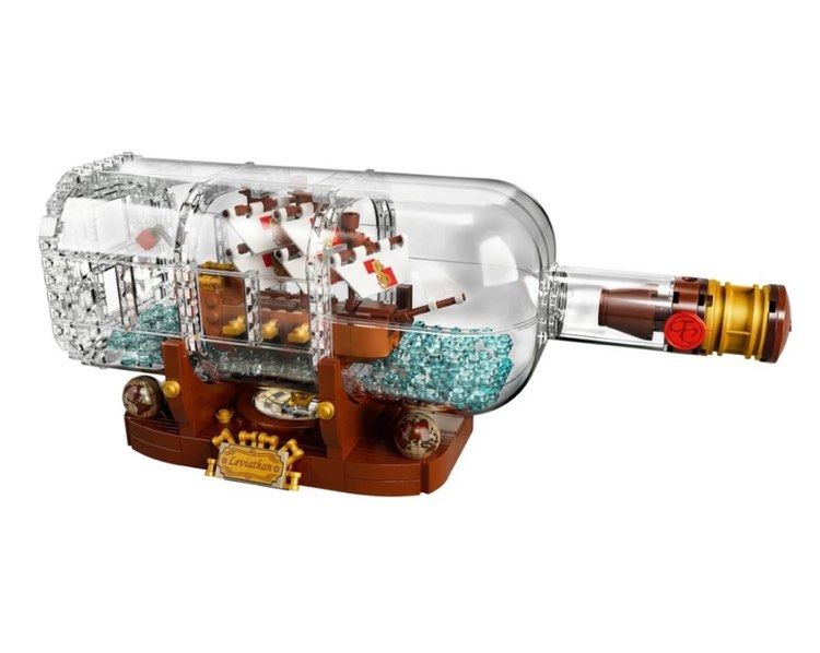 Pirate ship in a bottle lego 2025