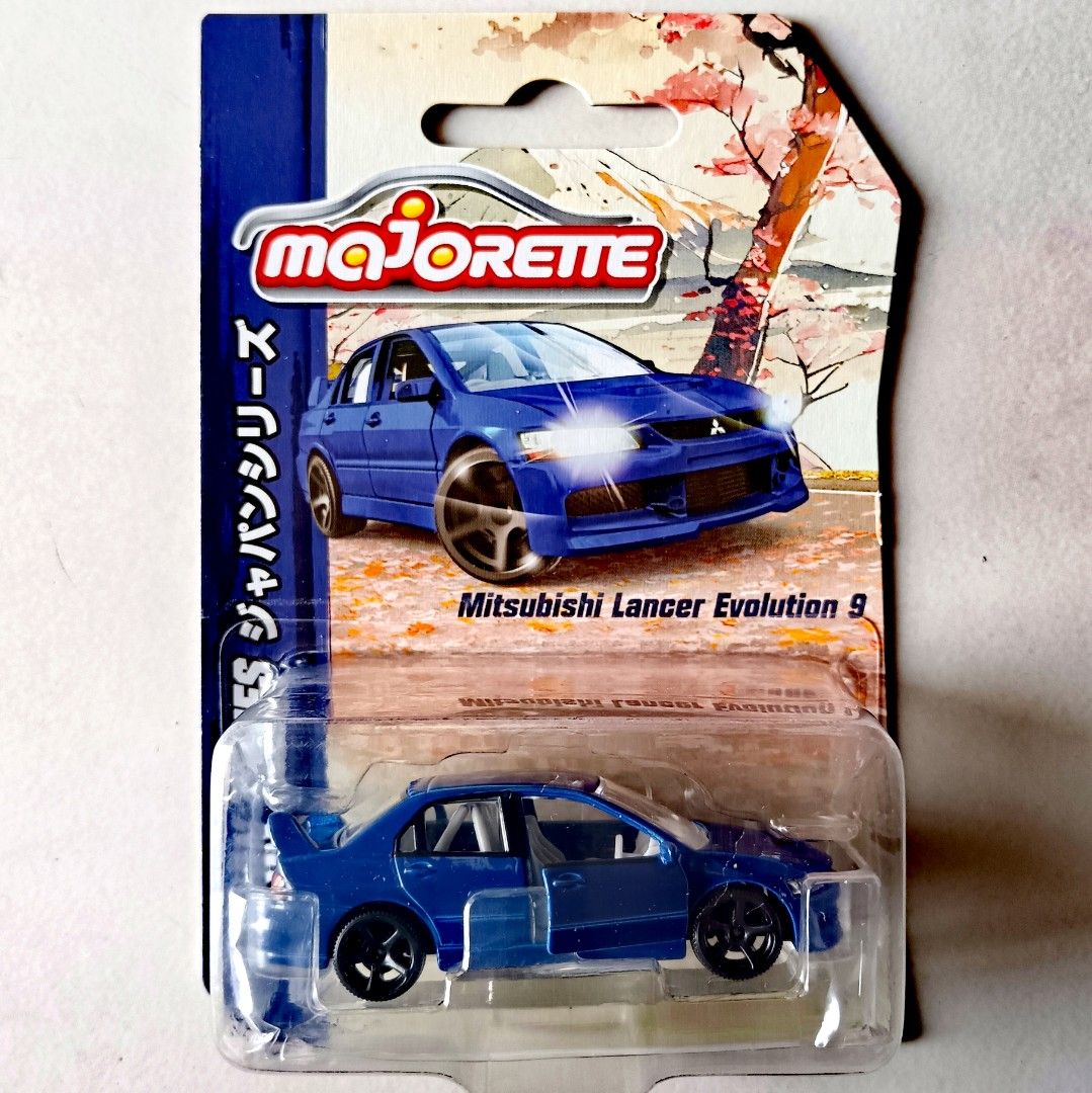 MAJORETTE JAPAN SERIES Nissan Skyline + Honda Civic EK9 + Mitsubishi Lancer  Evo 9 + Toyota Supra JZA80 Diecast