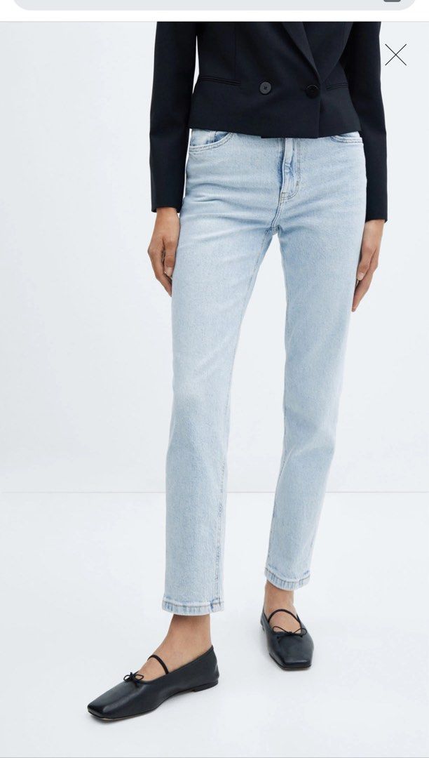 Mango New Moms Confort High Rise Jeans (Category: Jeans) located in Taguig. Submitted by skyjed15 (Listing ID 1304808919, Image 1). Description: Jeans Newmom comfort high rise Denim style cotton fabric. Elastic. Medium. High waist. Mom-fit. Ankle brace. Five pockets. Loops. Zip and one button fastening. Size- 24 to 26 Ultra stretch .