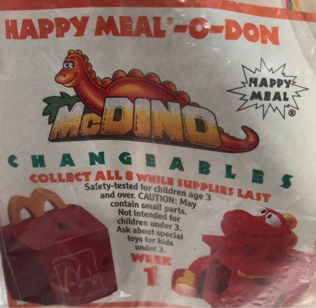 McDonald’s McDino Changeables, Hobbies & Toys, Toys & Games on Carousell