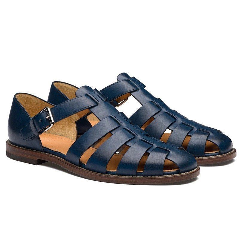 Mens leather sandals brands new arrivals