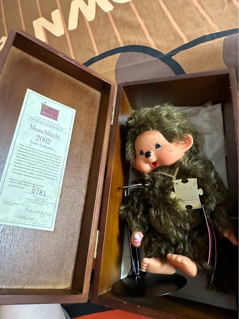 Monchhichi 2002 全球限量2002隻絕版木盒編號0781, 興趣及遊戲