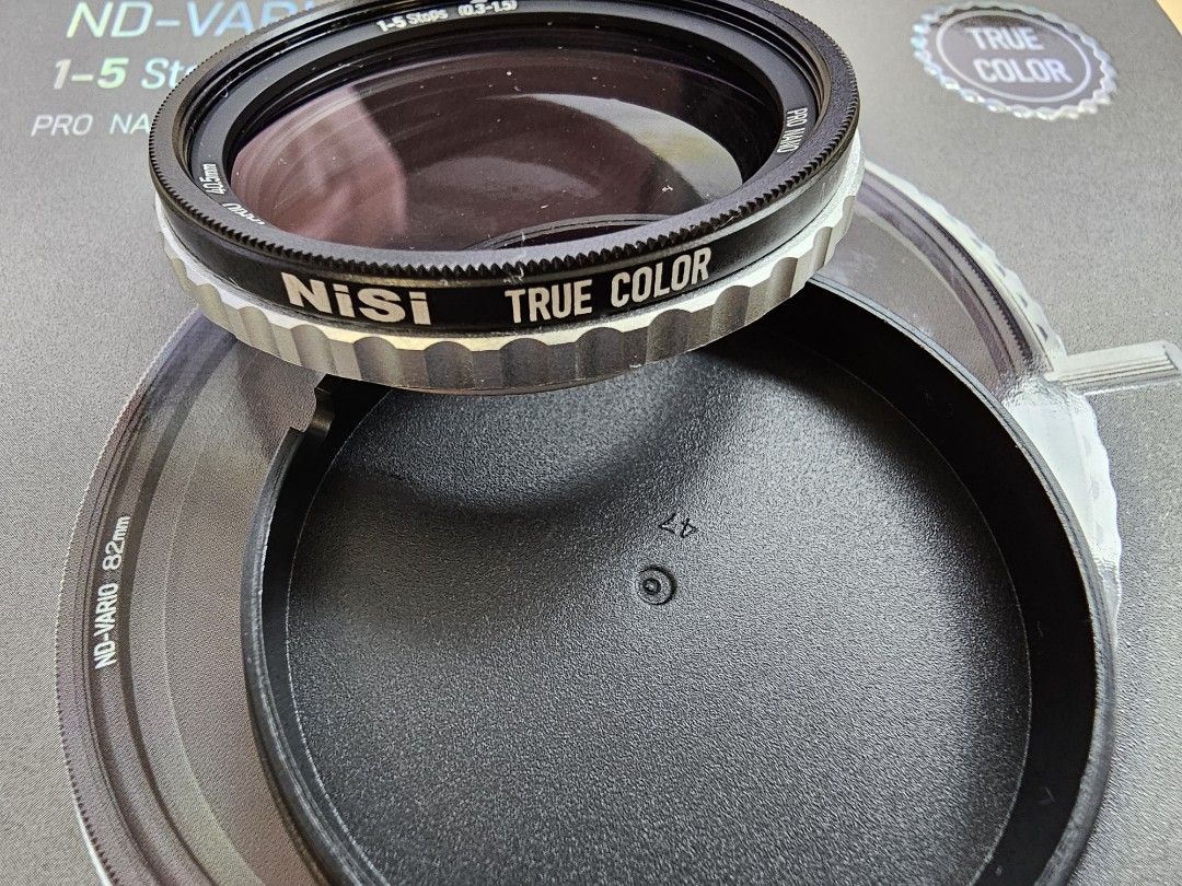 82mm ND-VARIO 1-5 Stops Pro NANO フィルター Nisi ND-VARIO