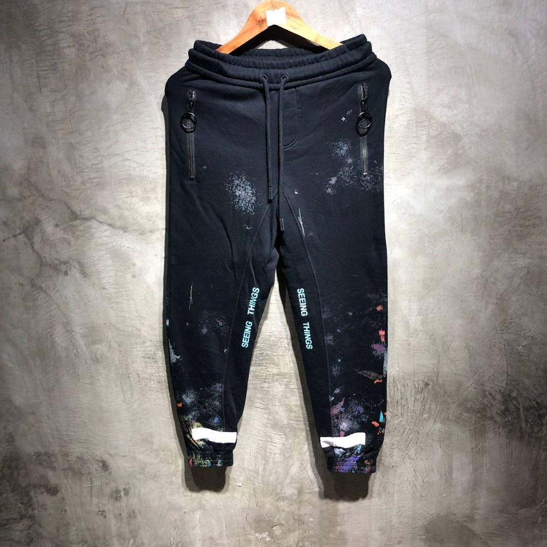 Off White Galaxy Diagonal Sweatpants
