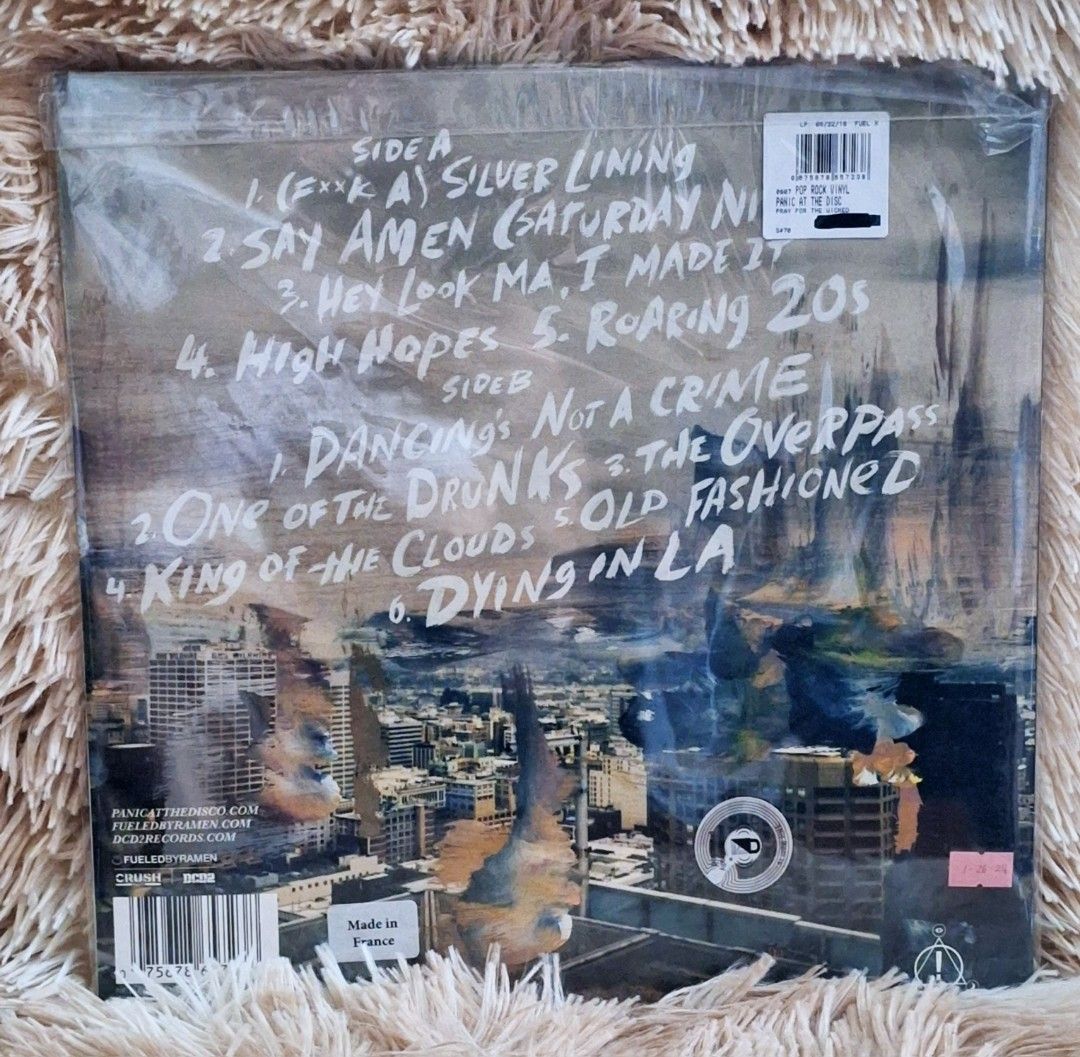 Panic at the disco (Category: CDs & DVDs) located in Caloocan City. Submitted by collectionsitems (Listing ID 1304864390, Image 2). Description: Welcome to our shop collectible pop up shop! 👝Posted items are on hand. 💿🎧🎵💽🎷📽🎥 CD'S / DVD's Books & VINYL are all imported made in uk our local opm album and original in mint to nearmint & unsealead sealed brand new 🛒Pls add to cart to check stocks availability. 💵We sell quality products at re