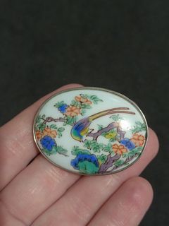 Porcelain Brooch from Japan