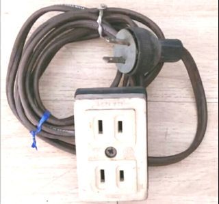 Preloved Electrical 2 Socket / Gang with Long Extension Cord